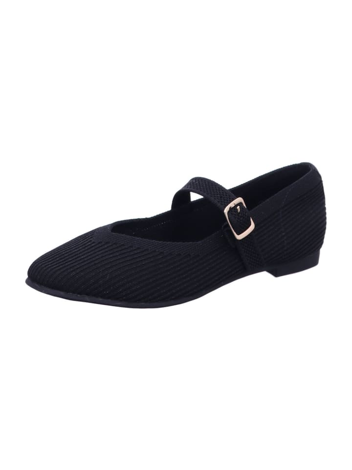 Ballerinas in black/silver