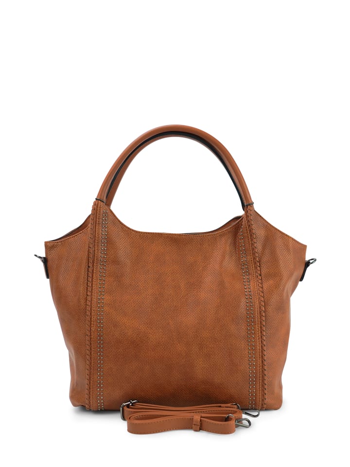 Handtasche KEEVA in toffee brown