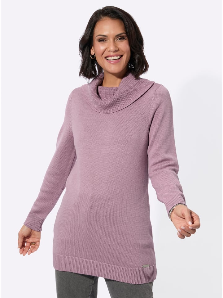 Longpullover in mauve