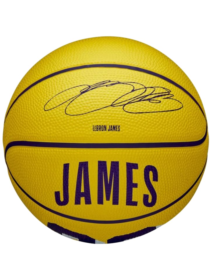 Wilson NBA Player Icon Mini Ball in Gelb