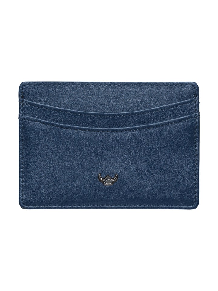 Valencia Kreditkartenetui RFID Schutz Leder 10 cm saphir