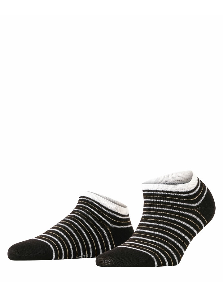 Sneakersocken Stripe Shimmer in Black