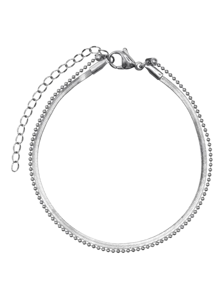 Armband Damen Tulip silberfarben in silberfarben poliert