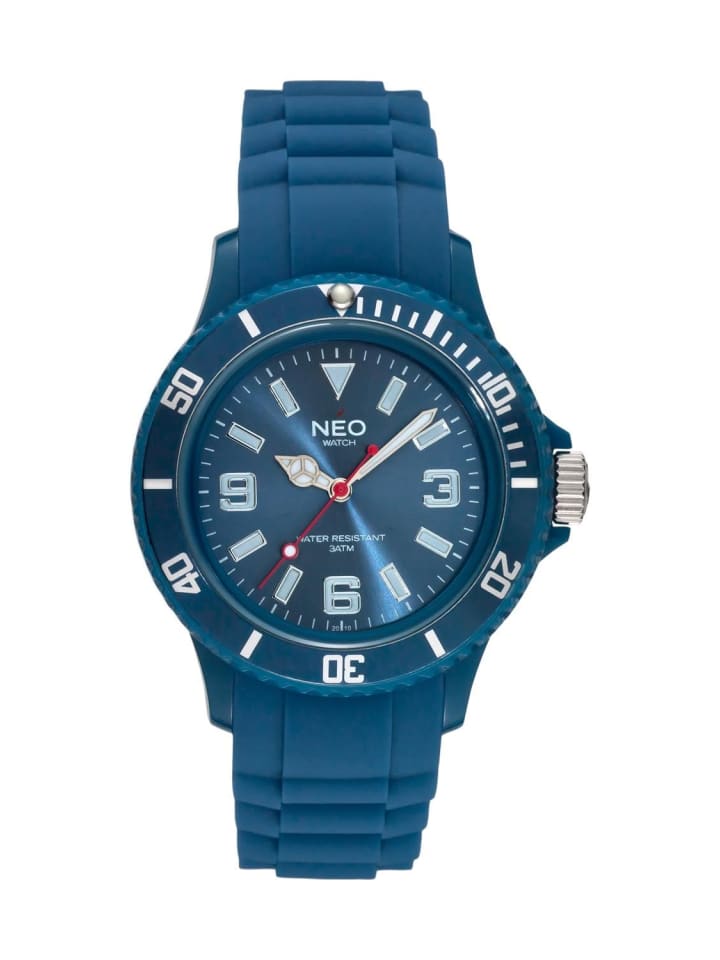 NEO Watch Armbanduhr aus Kunststoff in Cobaltblau
