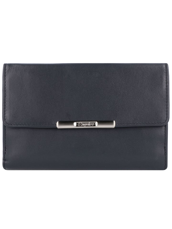 Helena Geldbörse II Leder 14 cm blau