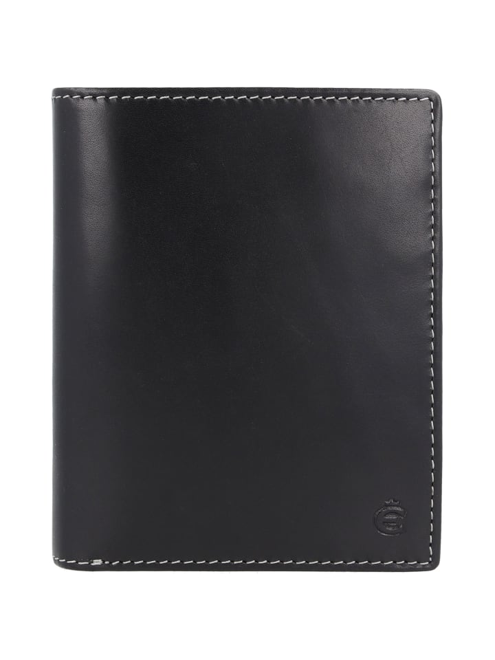 Dallas Geldbörse RFID Schutz Leder 10.5 cm schwarz