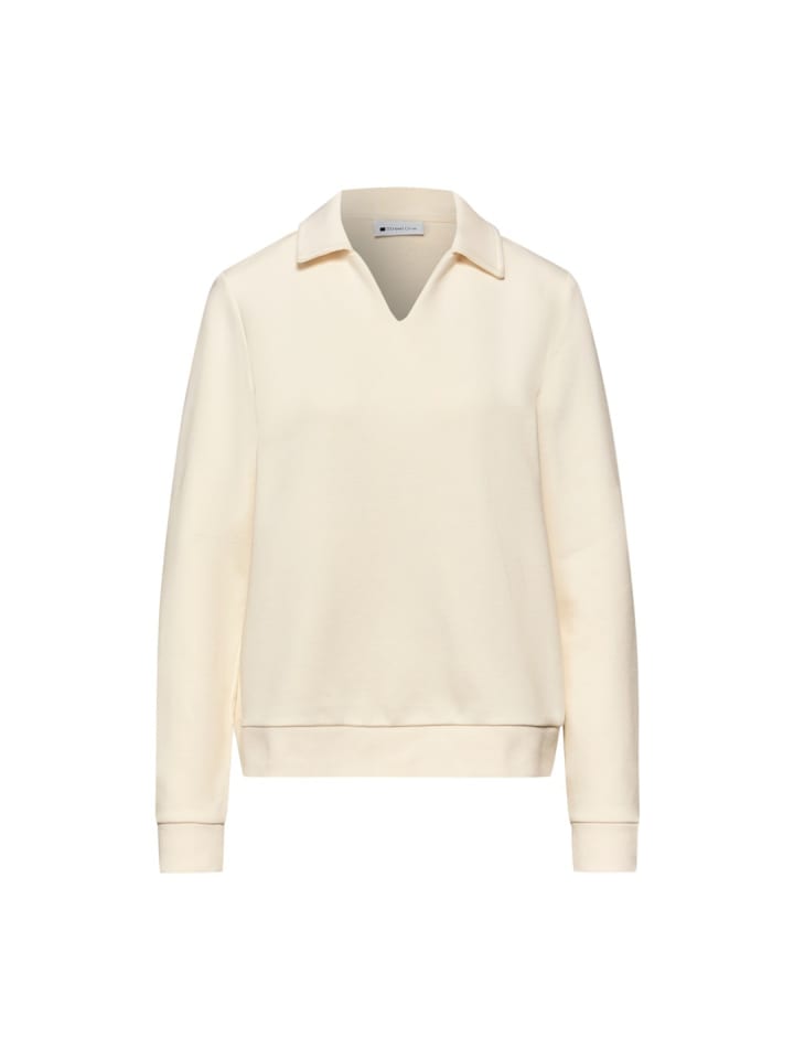 Sweatshirt in soft beige