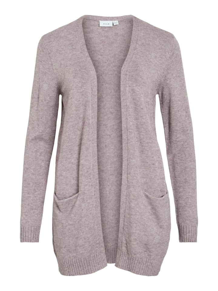 Feinstrick Basic Cardigan Stretch mit Taschen VIRIL in Altrosa