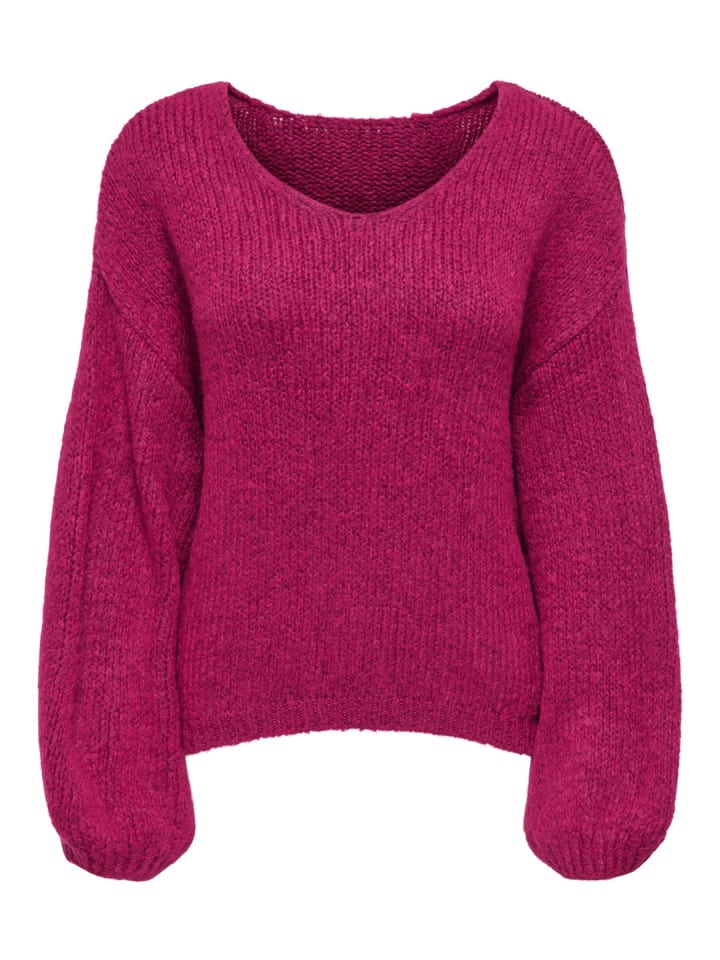 Strickpullover in Very Berry