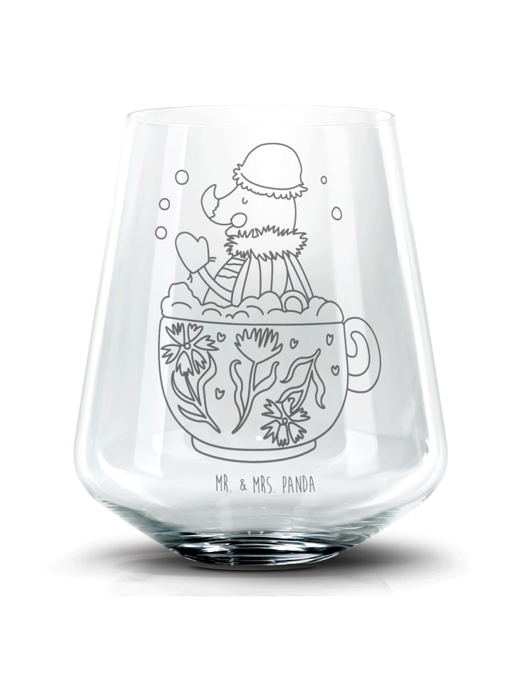 Blümchentail Glas Nachtfalter Schaumbad ohne Spruch in Transparent