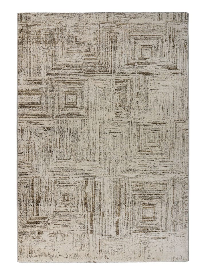 Kurzflor Teppich Nora 537 in Creme