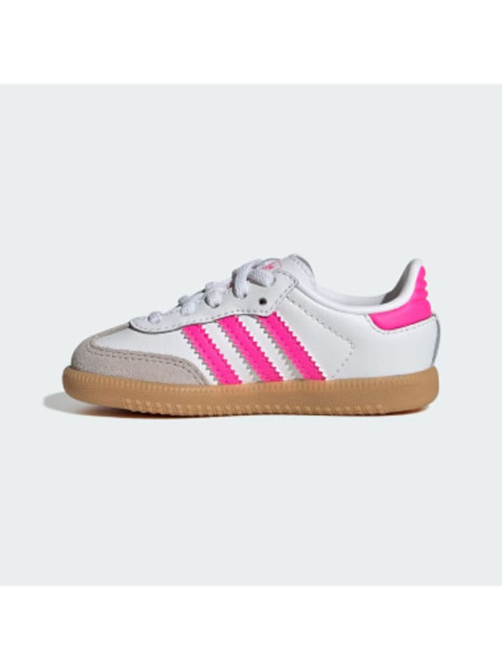 Turnschuhe Samba in Wolkenweiß / Klarrosa / Kaugummi