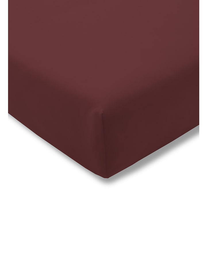 Spannbetttuch Zwirn-Jersey in mauve