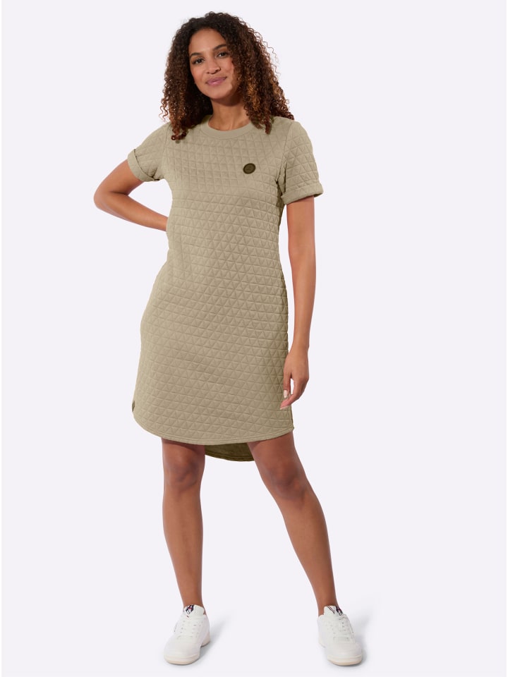 Jacquard-Kleid in schlamm