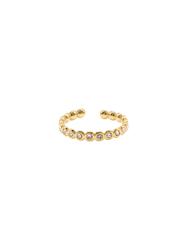 Fingerring Damen Inkar goldfarben in goldfarben
