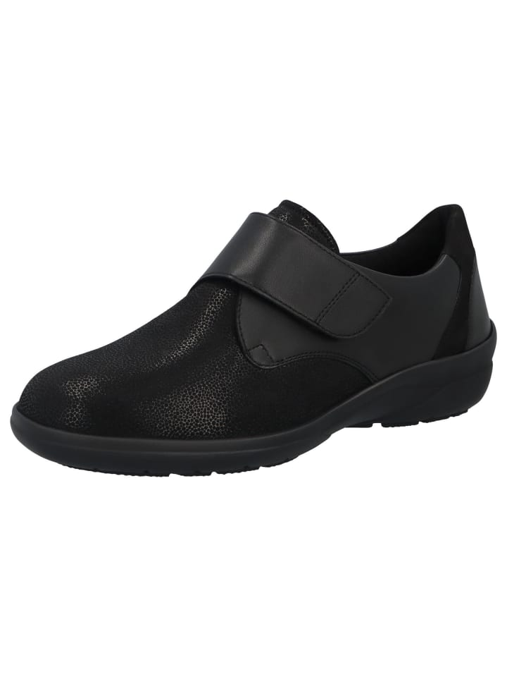 Damen Slipper Maike PLANETFLEX/VITELLO/NUB schwarz in Schwarz