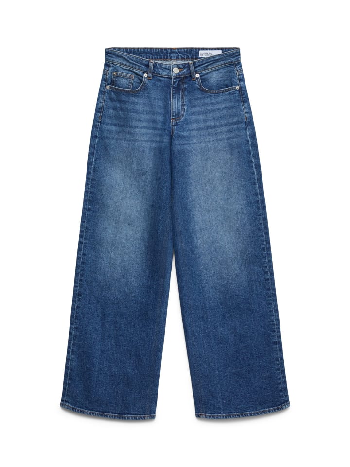 Weit geschnitten in Medium Blue Denim