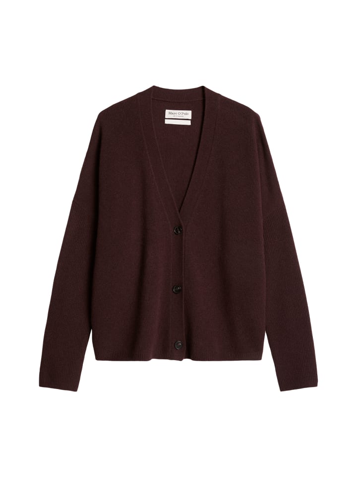 Cardigan oversize in Black Cherry