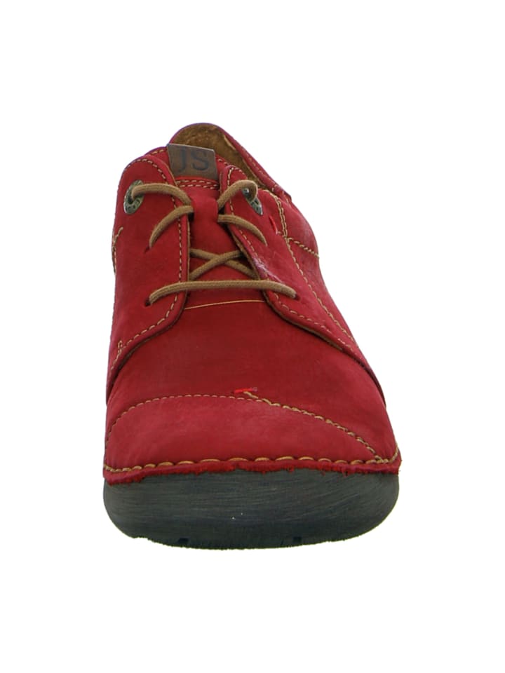 Komfort Schnürschuhe in Rot