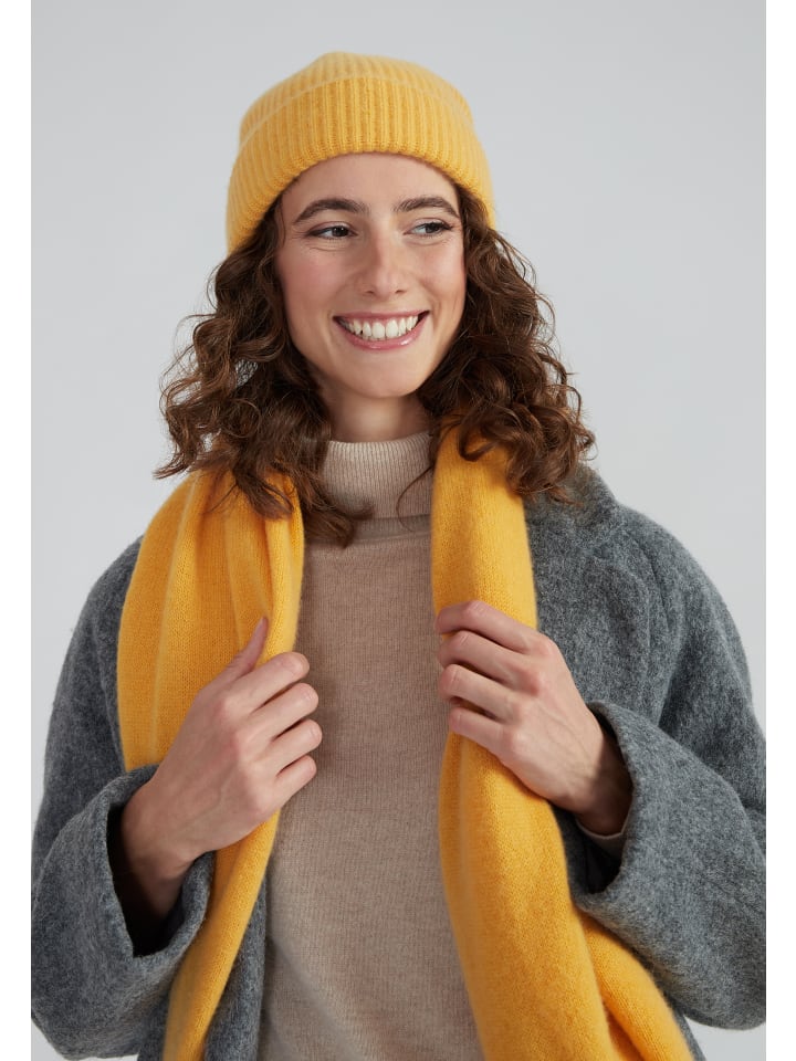 Classic Kaschmir Beanie in mustard