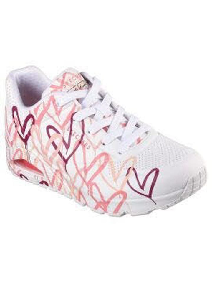 Sneaker UNO - SPREAD THE LOVE in Weiß/Lachs