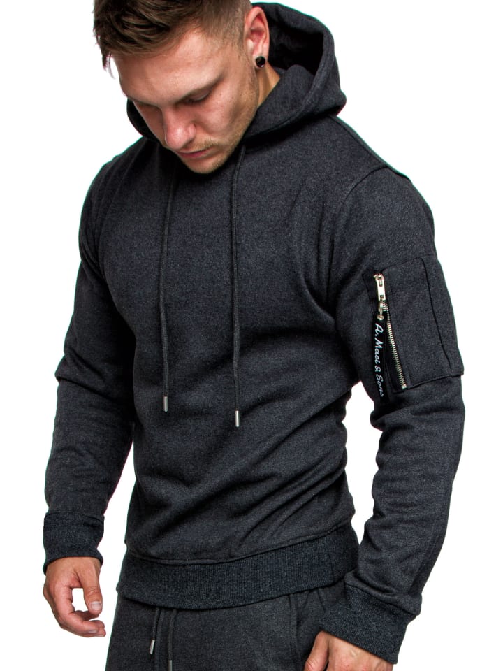 Kapuzenpullover HIALEAH in Anthrazit