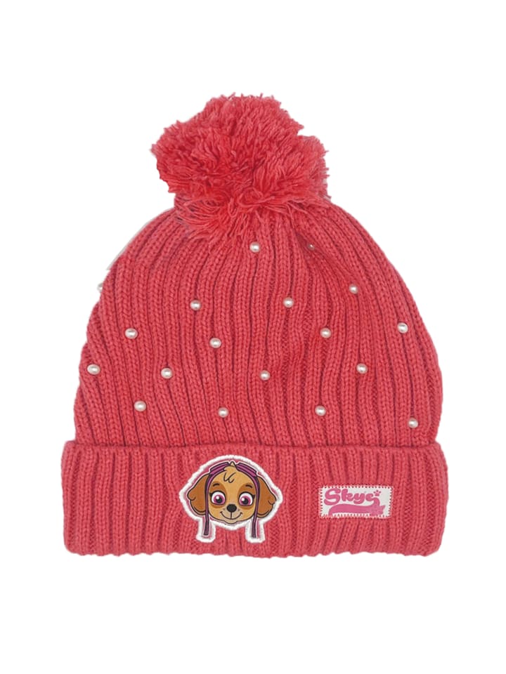 Wintermütze Paw Patrol Skye Bommel-Mütze in Pink