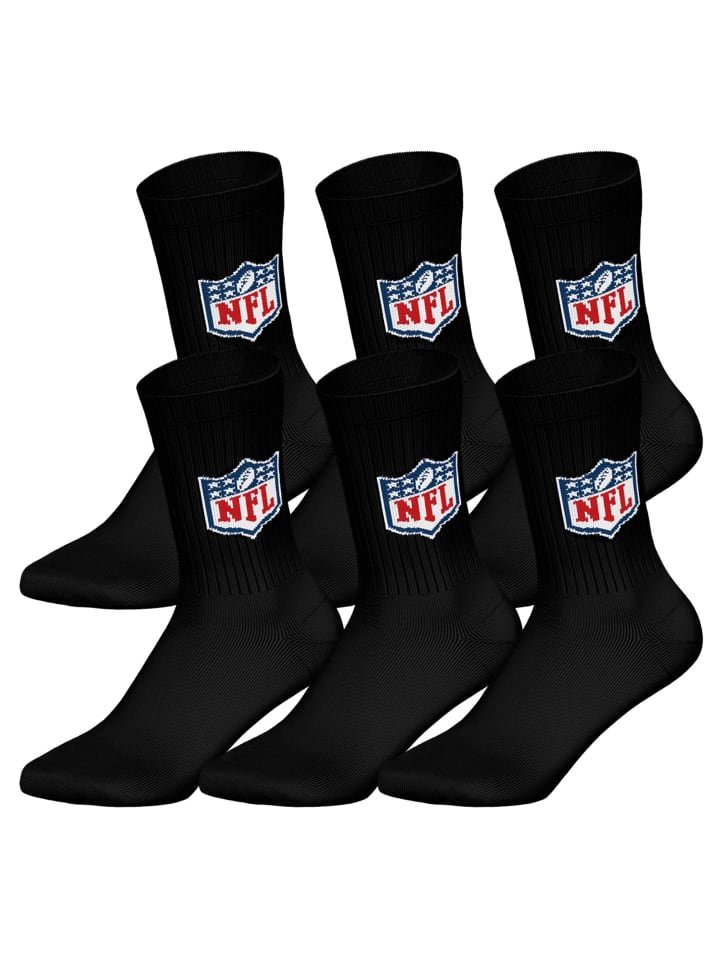 Socken 6er Pack in Schwarz