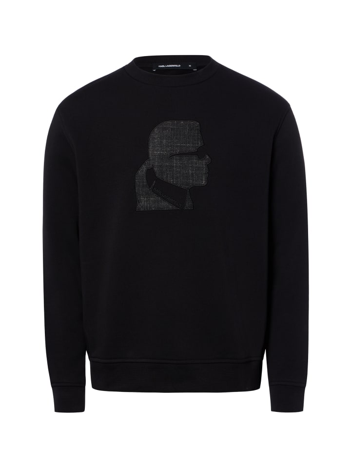 Sweatshirt in schwarz