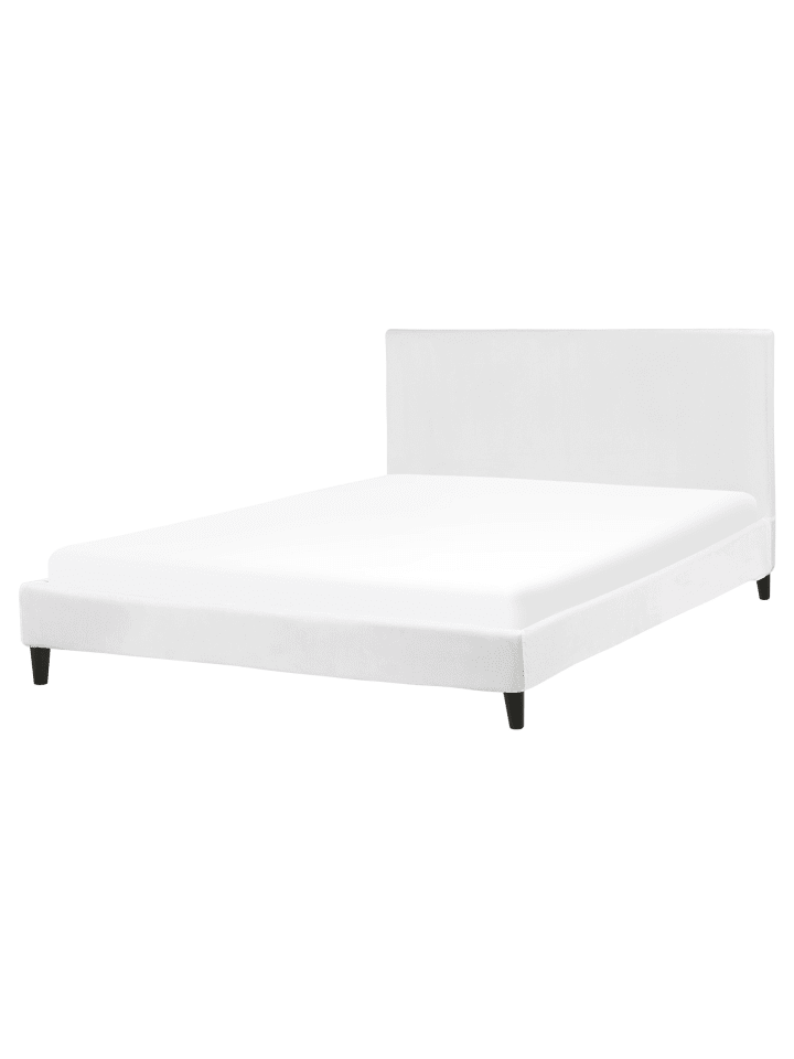3-tlg Doppelbett FITOU in Weiß/Braun