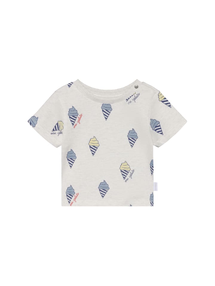 T-Shirt All Over Print in Oatmeal Melange