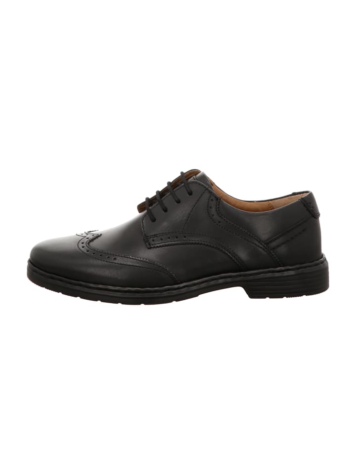 Komfort Schnürschuhe in Schwarz