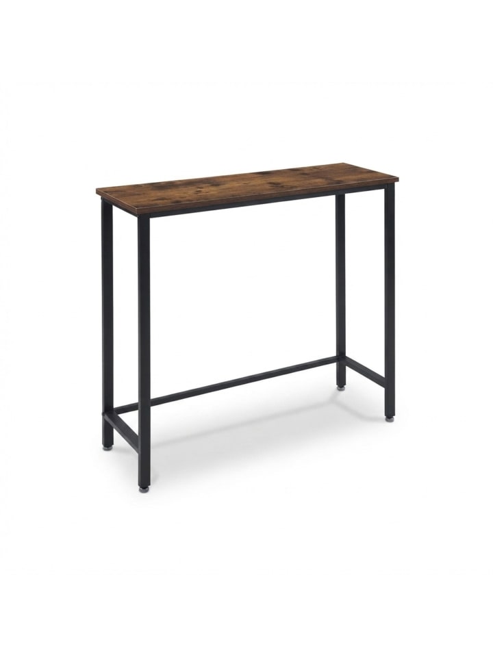 Konsolentisch in Braun/ Schwarz - (B)75 x (H)75 x (T)24 cm