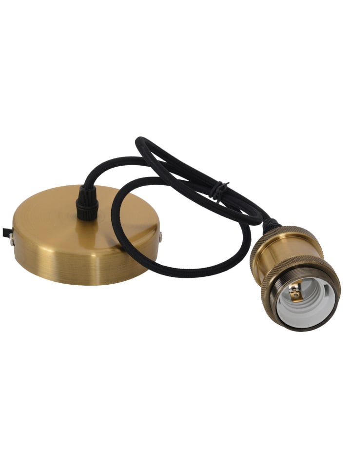 LED Pendelleuchte "ALFA" in messing - (L)10 cm x (B)10 cm x (H)160.5 cm - EEK G