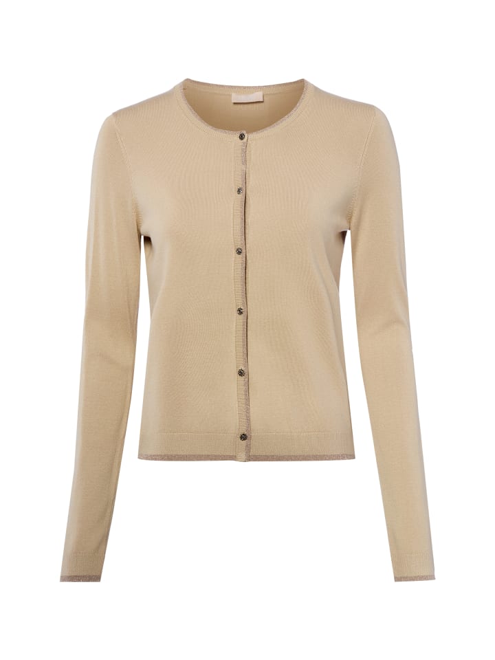 Strickjacke in melange - 0001