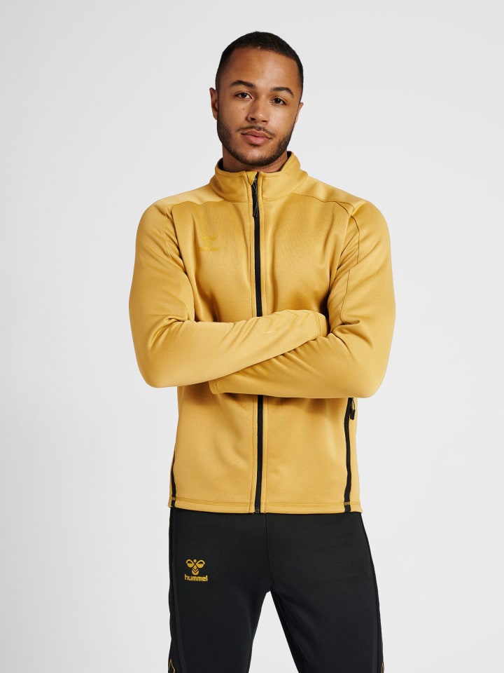Reißverschluss Jacke Raglanärmel Hmlcima Herren in ANTIQUE GOLD