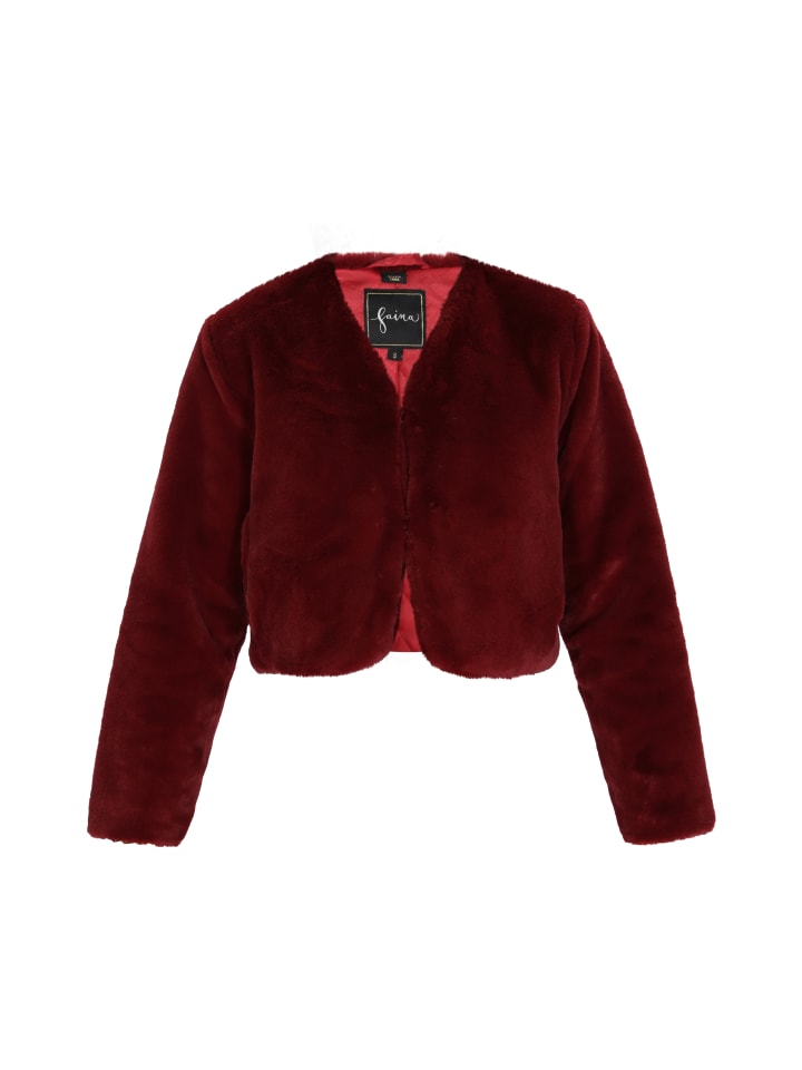 Damen Jacket in Weinrot