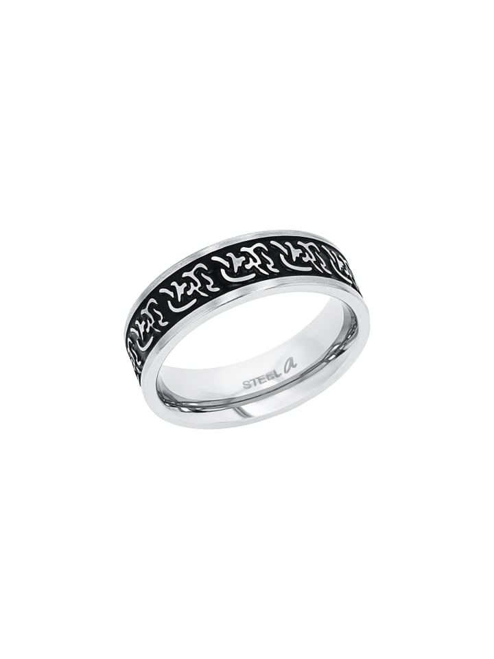 Ring Edelstahl in Silber
