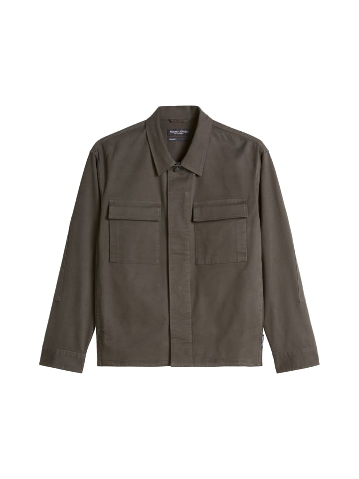 Overshirt oversized in Wooden Earth