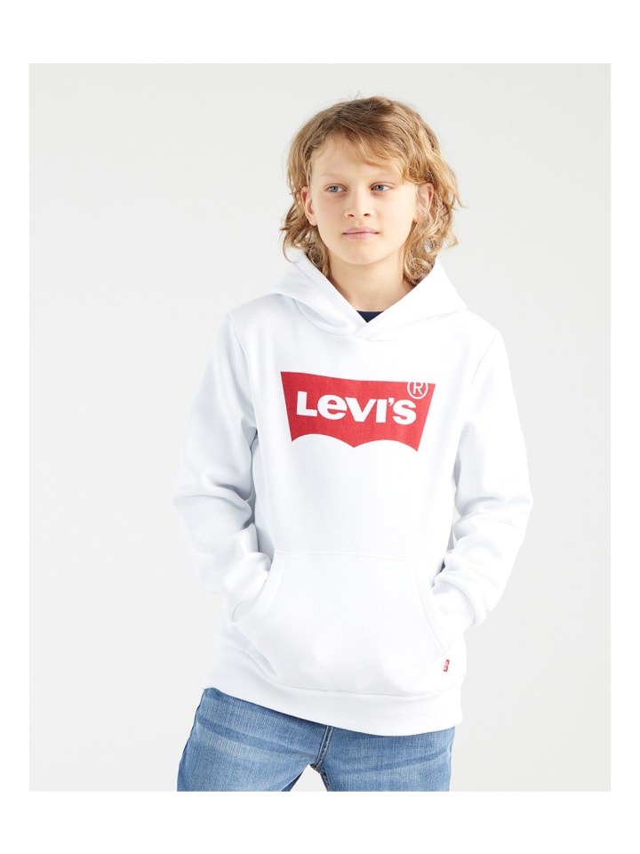Sweatshirt mit Siebdruck in Weiß