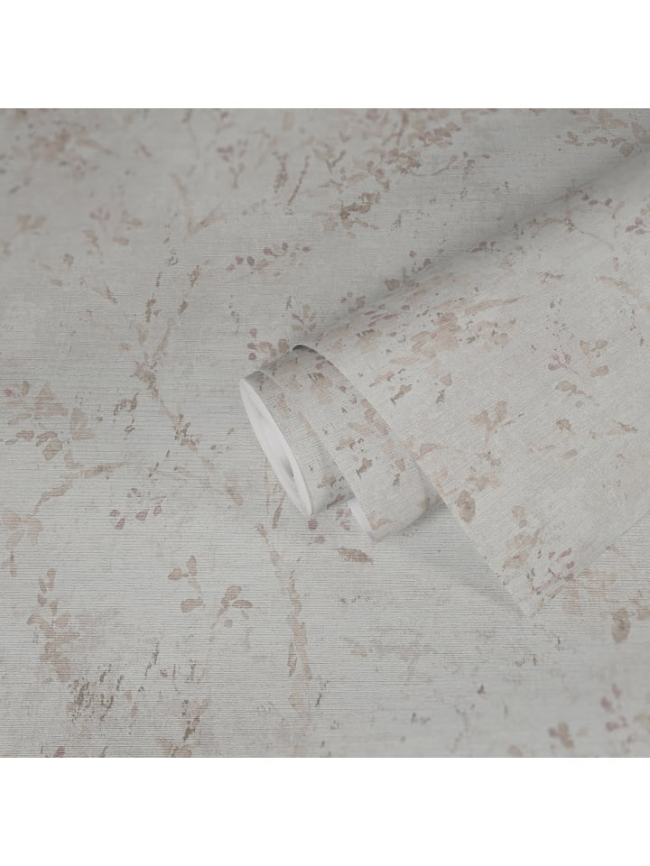 Tapete Rustic Blossom in Grau