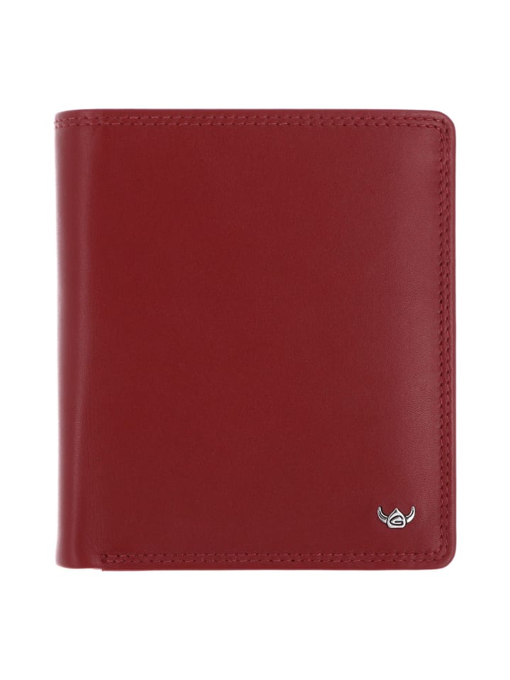 Polo Geldbörse RFID Schutz Leder 13 cm rot