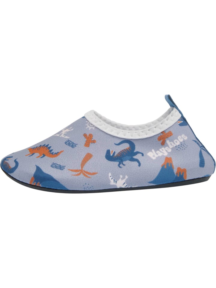 Barfuß-Schuh Dino allover in blau