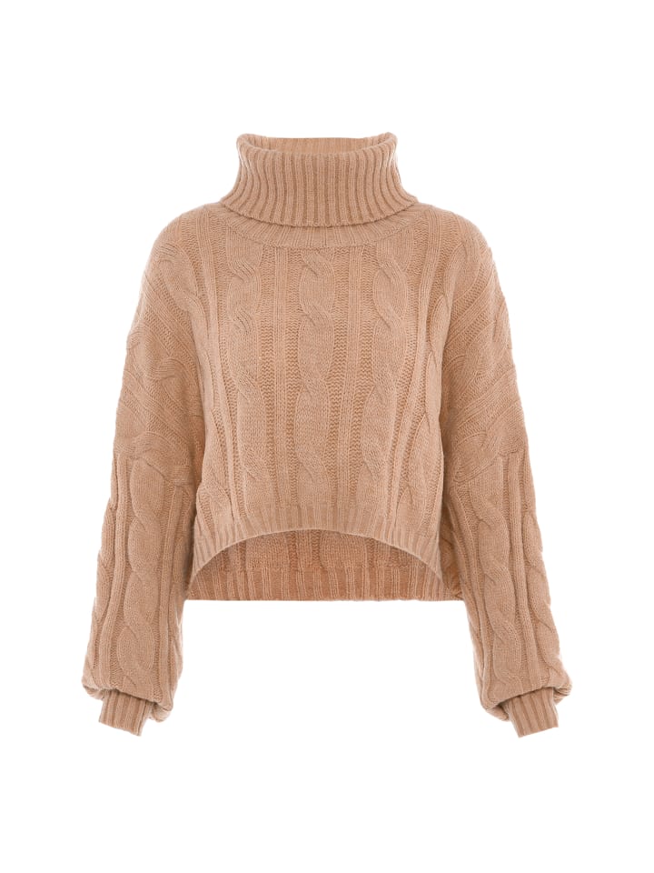 Damen Rollkragenpullover in BEIGE