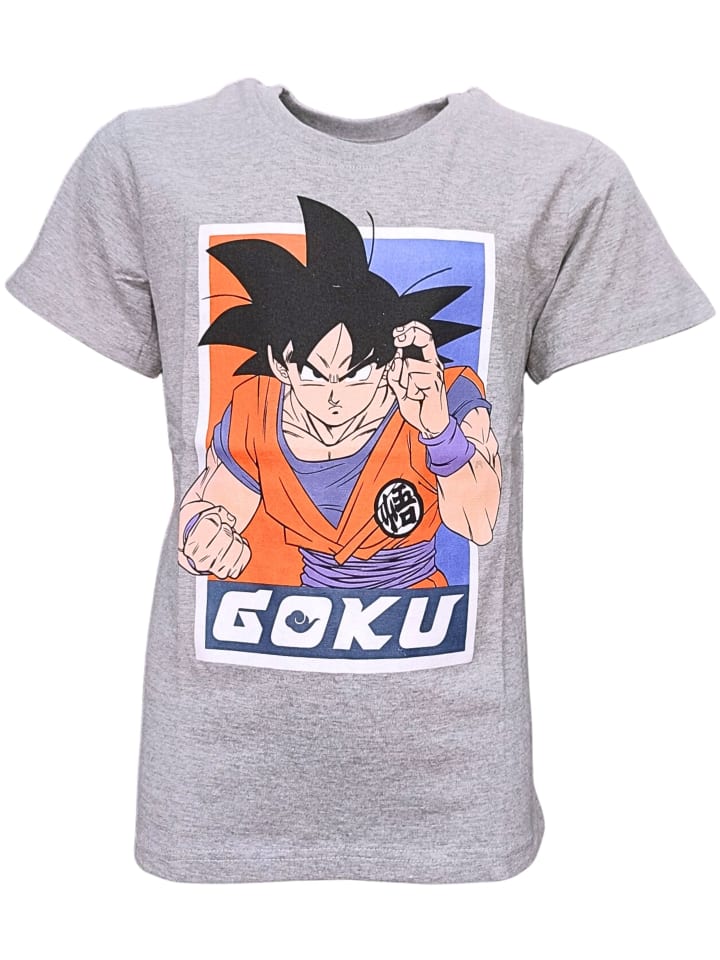 T-Shirt Dragon Ball Goku in Grau