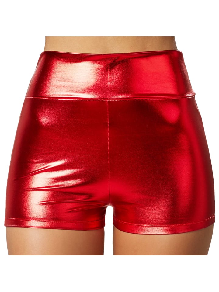 Shorts, Für viele Outfits und Anlässe, Hotpants im Metallic-Look
