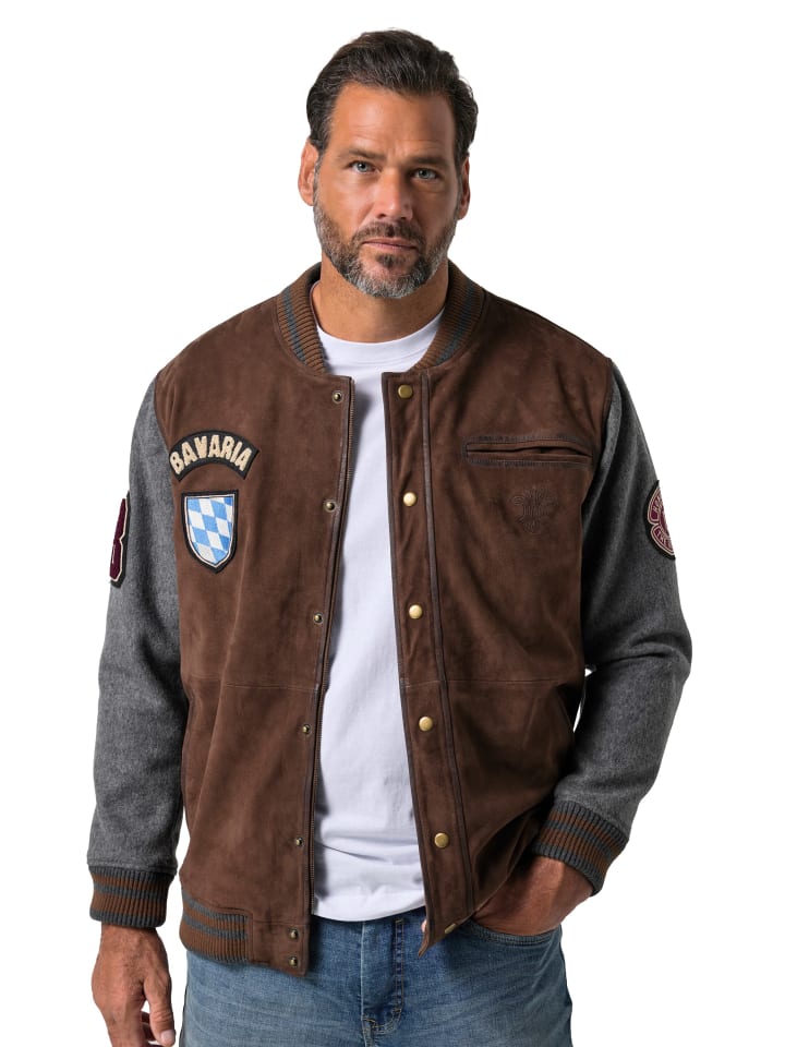 Lederjacke in dunkelbraun