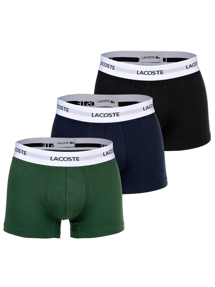 Boxershort 3er Pack in Schwarz/Grün/Dunkelblau