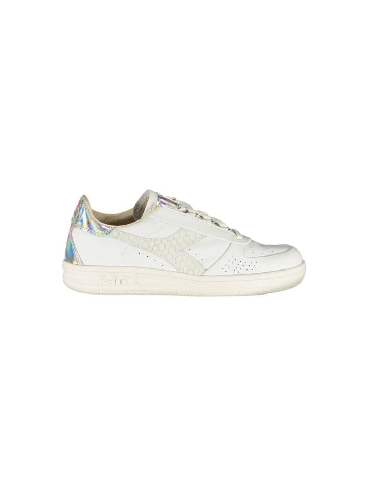 Weiß Leder Damen Sneaker