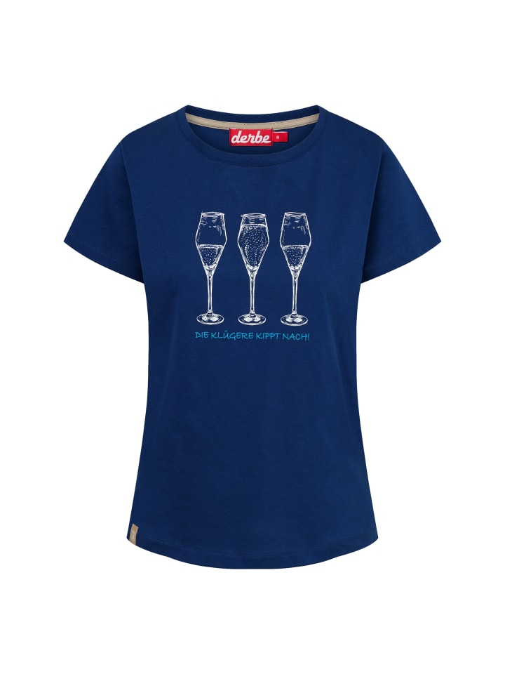 T-Shirt Die Klügere in Blau